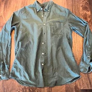 NWOT- J.Crew Flex Oxford Hunter Green